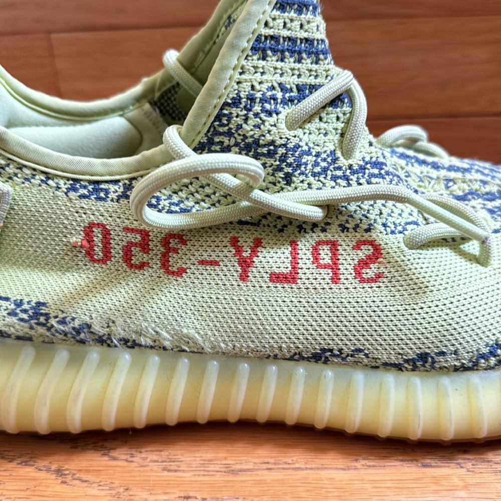YEEZY Boost V2 350 B37572 Semi Frozen Yellow Men’s Size US 11 - Picture 4 of 6